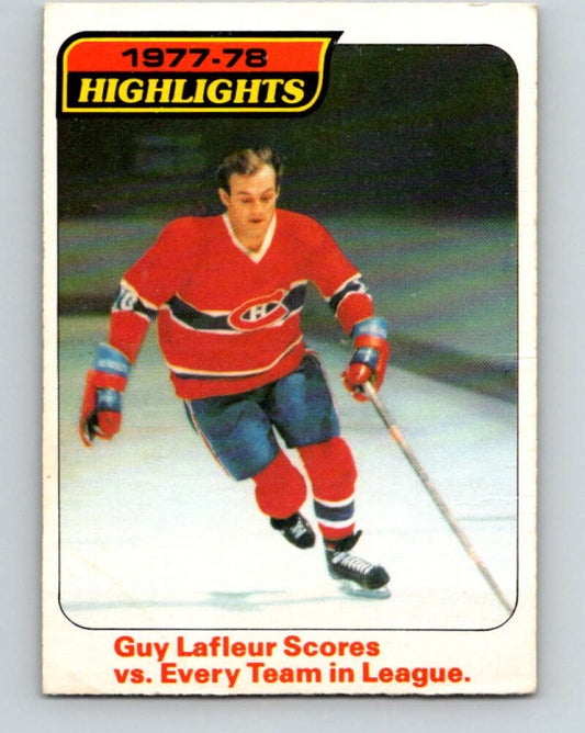 1978-79 O-Pee-Chee #3 Guy Lafleur  Montreal Canadiens  V20810