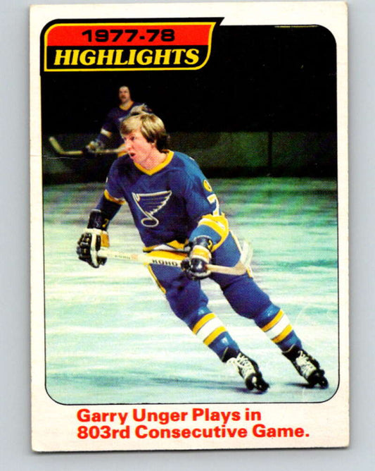 1978-79 O-Pee-Chee #5 Garry Unger  St. Louis Blues  V20837