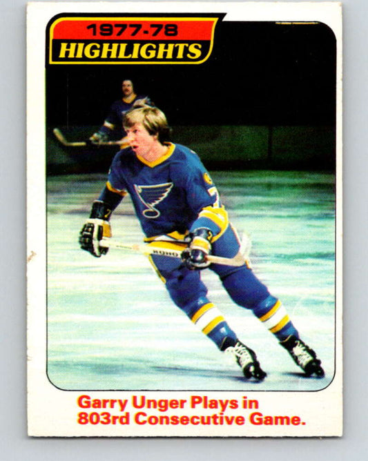 1978-79 O-Pee-Chee #5 Garry Unger  St. Louis Blues  V20838