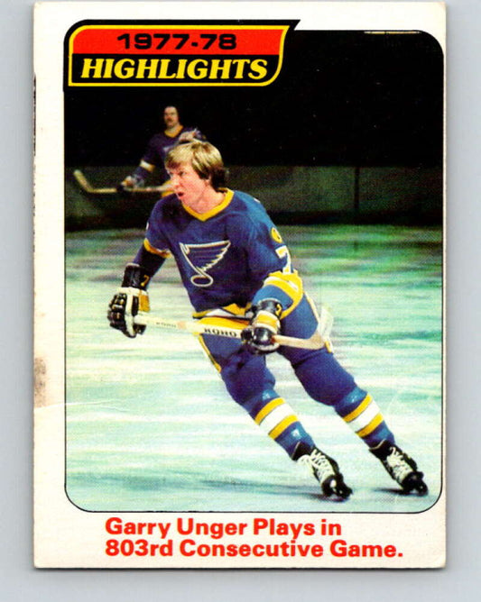 1978-79 O-Pee-Chee #5 Garry Unger  St. Louis Blues  V20840