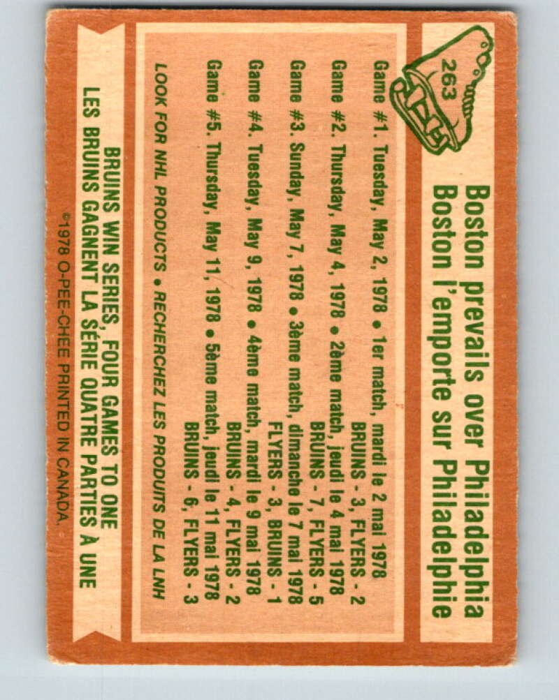 1978-79 O-Pee-Chee #263 Stanley Cup Semi-Finals V24572