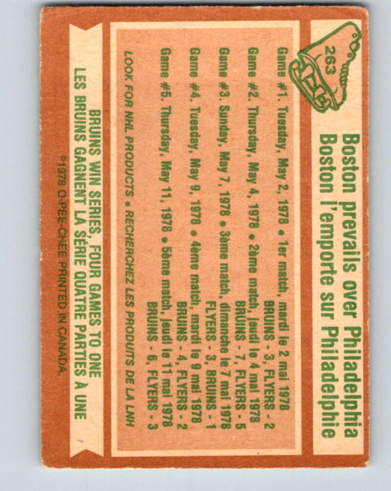 1978-79 O-Pee-Chee #263 Stanley Cup Semi-Finals V24574