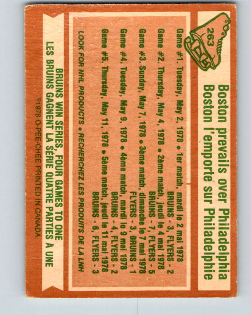 1978-79 O-Pee-Chee #263 Stanley Cup Semi-Finals V24576