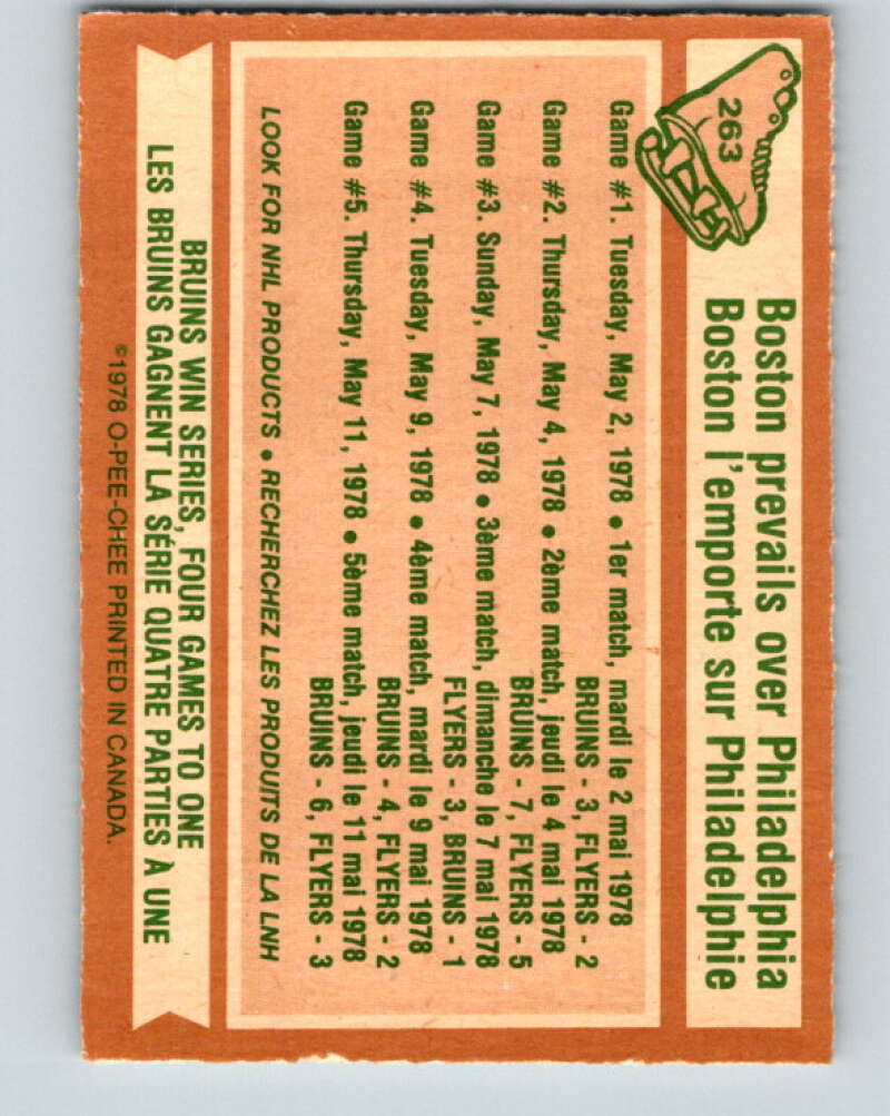 1978-79 O-Pee-Chee #263 Stanley Cup Semi-Finals V24579