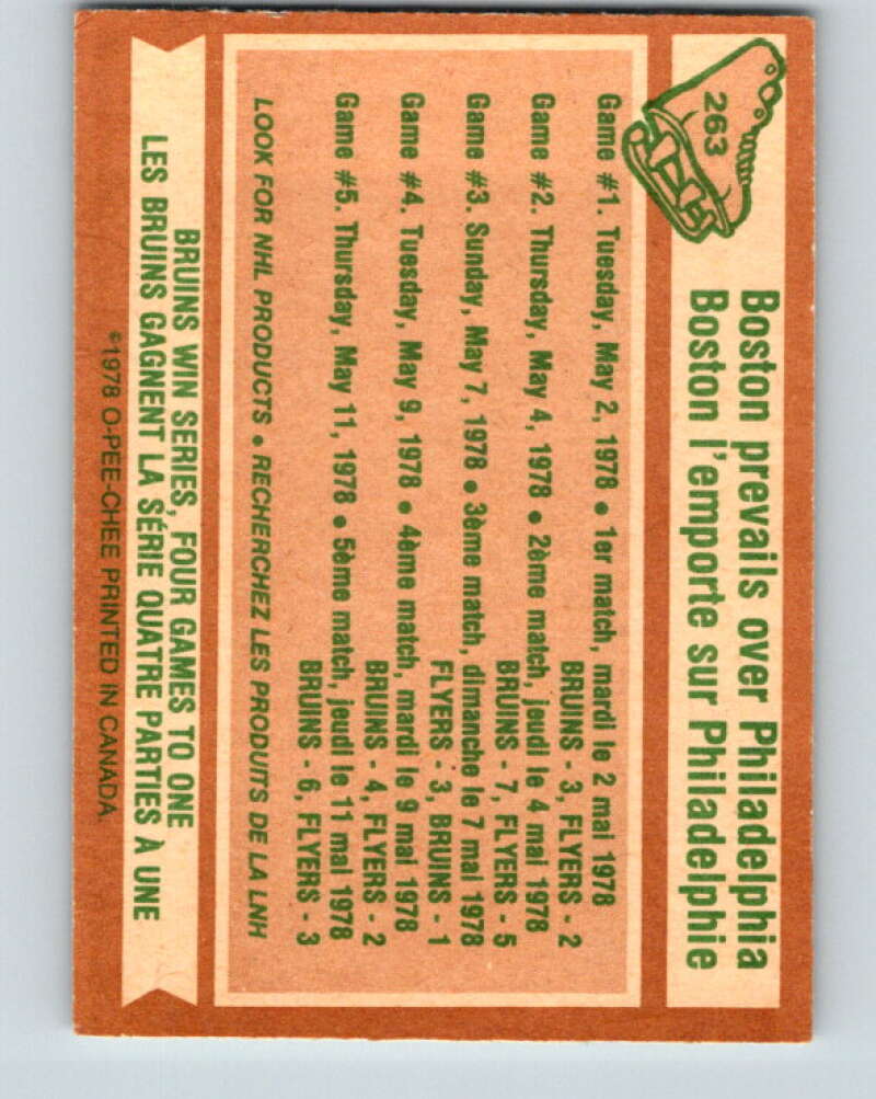 1978-79 O-Pee-Chee #263 Stanley Cup Semi-Finals V24582