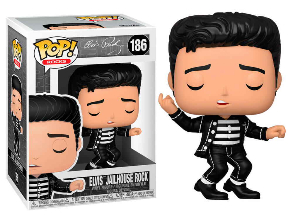 Funko Pop - 186 Rocks Elvis Presley - Jailhouse Rock Vinyl Figure