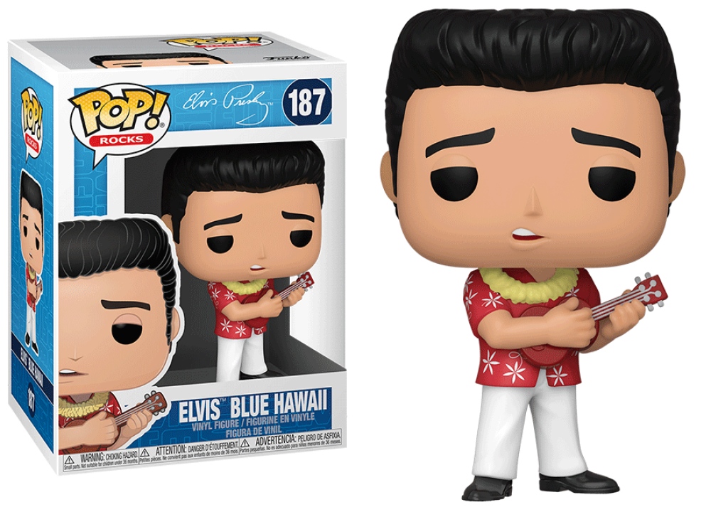 Funko Pop - 187 Rocks Elvis Presley - Elvis Blue Hawaii Vinyl Figure