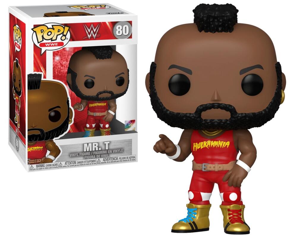 Funko Pop - 80 WWE Wrestling - Mr. T Red Outfit Vinyl Figure Image 1