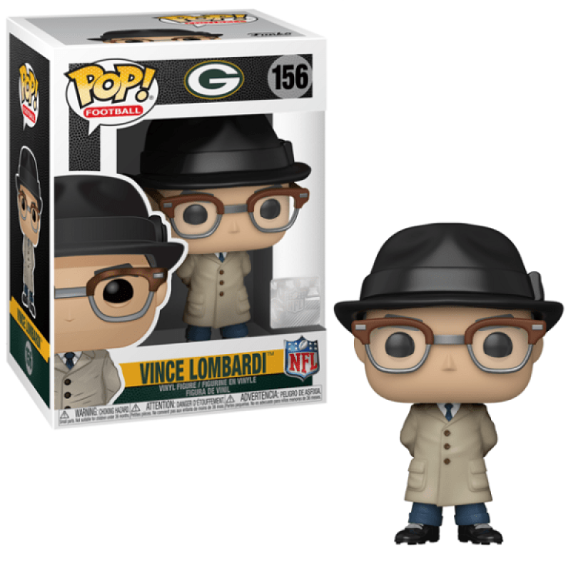 Funko Pop - 156 Football NFL - Vince Lombardi Packers Vinyl Figure