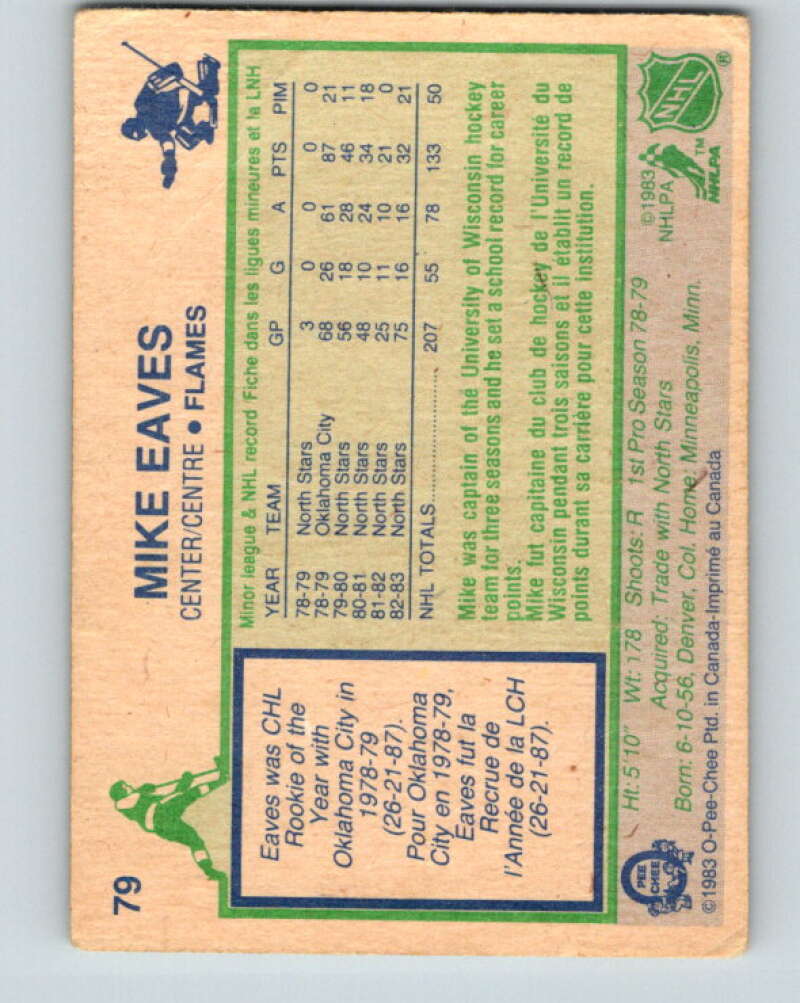 1983-84 O-Pee-Chee #79 Mike Eaves Calgary Flames V26962