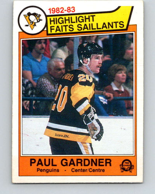 1983-84 O-Pee-Chee #275 Paul Gardner HL  Pittsburgh Penguins  V27631