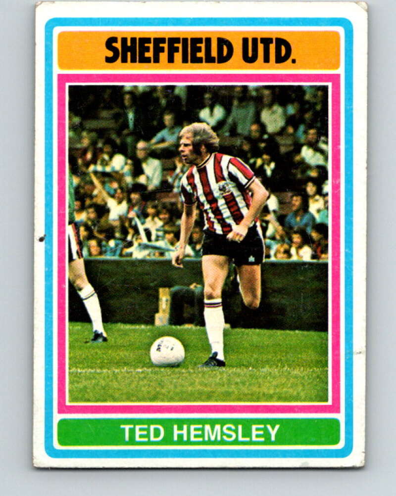 1976-77 Topps England Soccer Football #208 Ted Hemsley V28191