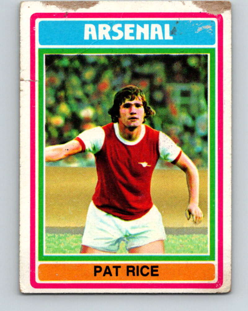 1976-77 Topps England Soccer Football #212 Pat Rice V28196