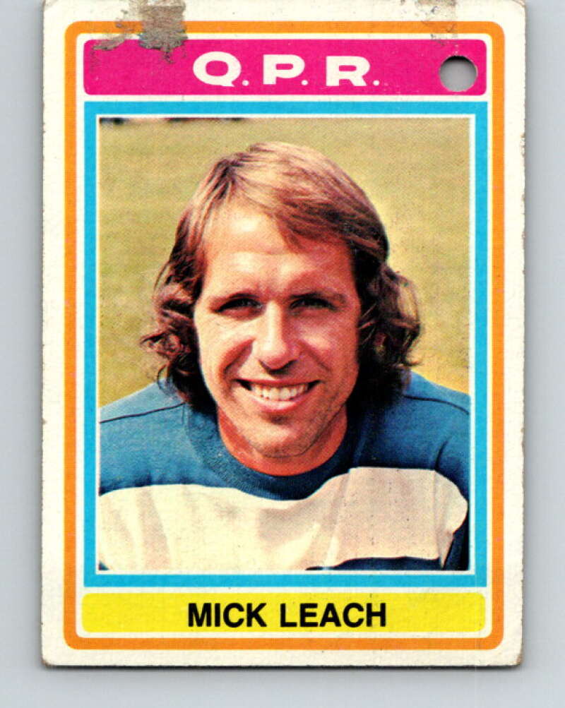 1976-77 Topps England Soccer Football #227 Mick Leach V28208