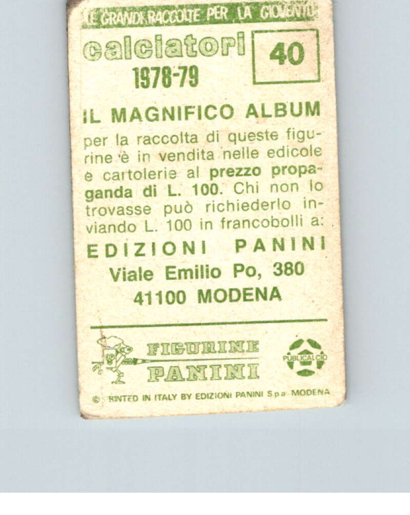 1978-79 Panini Calciatori Soccer #40 Gian Filippo Reali V28272
