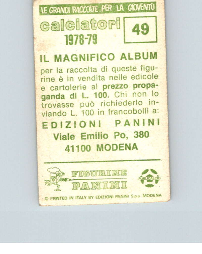 1978-79 Panini Calciatori Soccer #49 Ugo Tosetto V28276