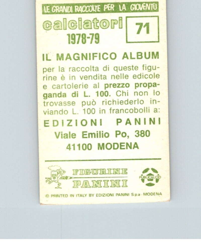 1978-79 Panini Calciatori Soccer #71 Gian Pietro Tagliaferri V28282