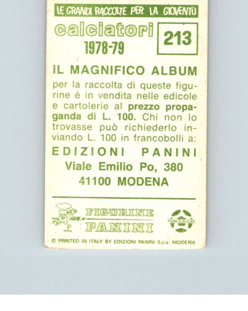 1978-79 Panini Calciatori Soccer #213 Attilio Tesser V28310