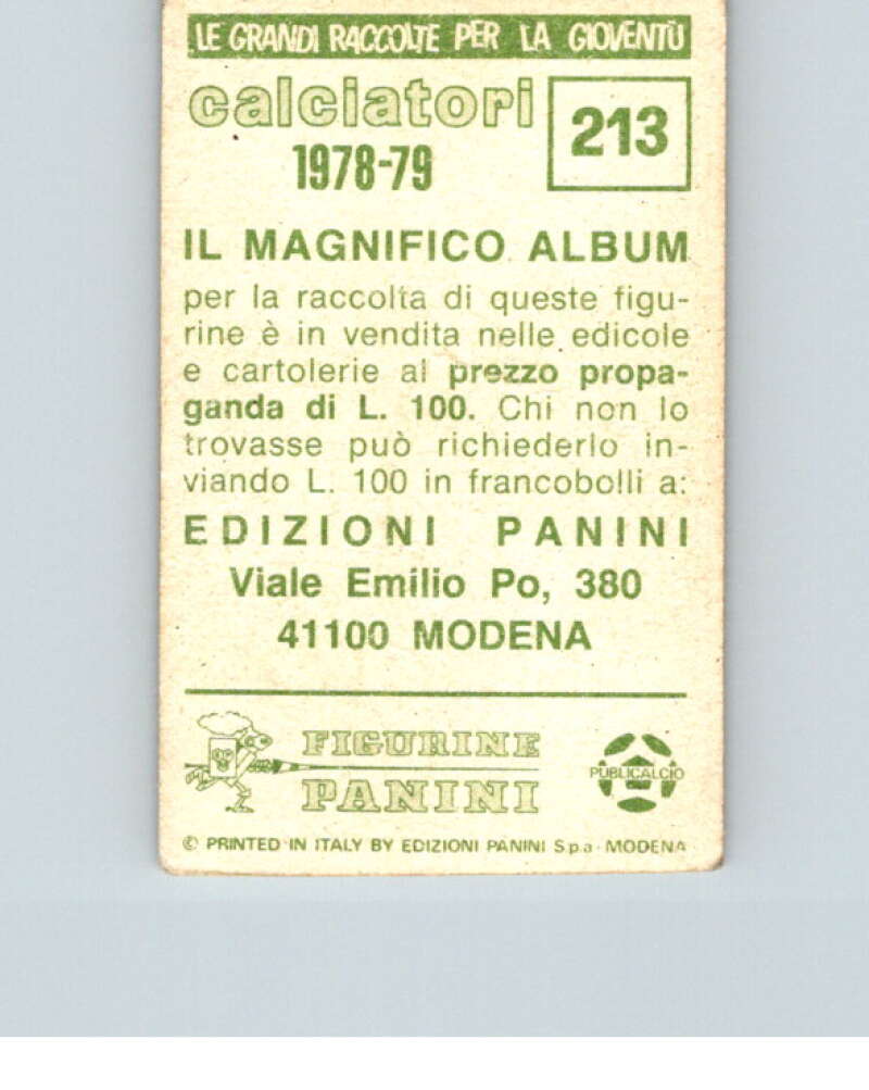1978-79 Panini Calciatori Soccer #213 Attilio Tesser V28311