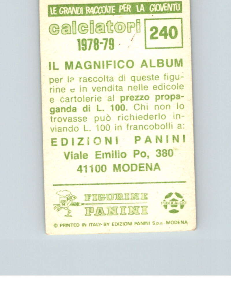 1978-79 Panini Calciatori Soccer #240 Sergio Santarini V28320