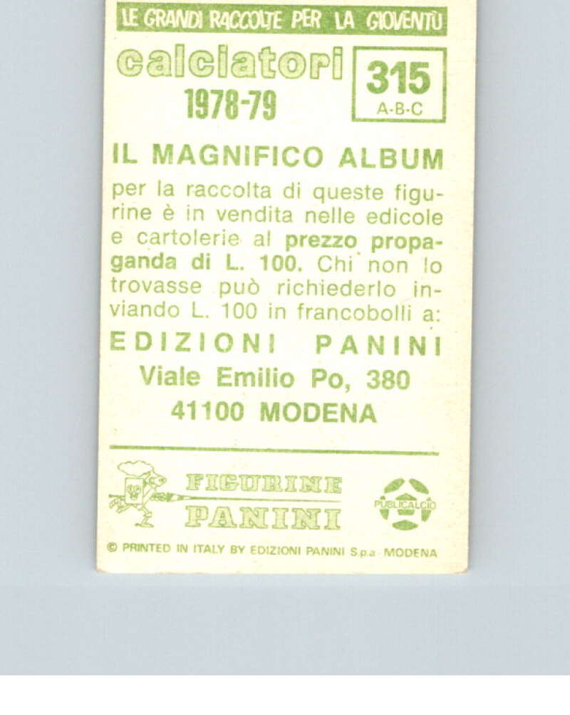 1978-79 Panini Calciatori Soccer #315 Venturelli, Boggia, Frappampina V28342