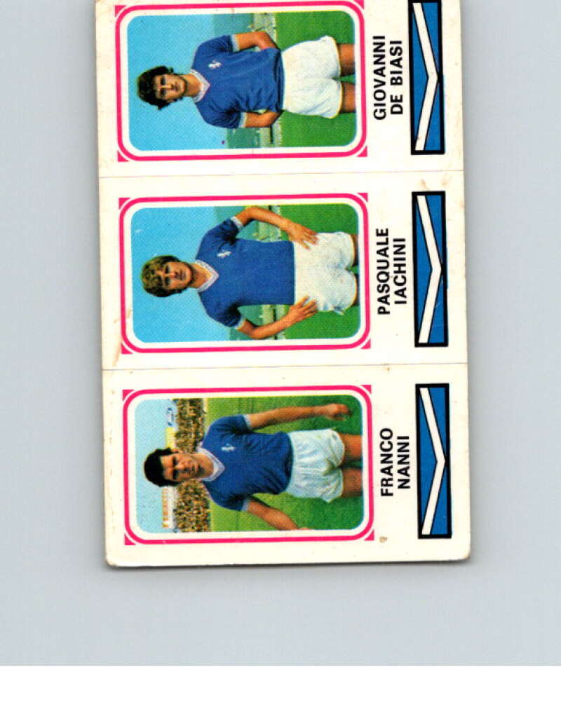 1978-79 Panini Calciatori Soccer #326 Nanni, Iachini, De Biasi V28346