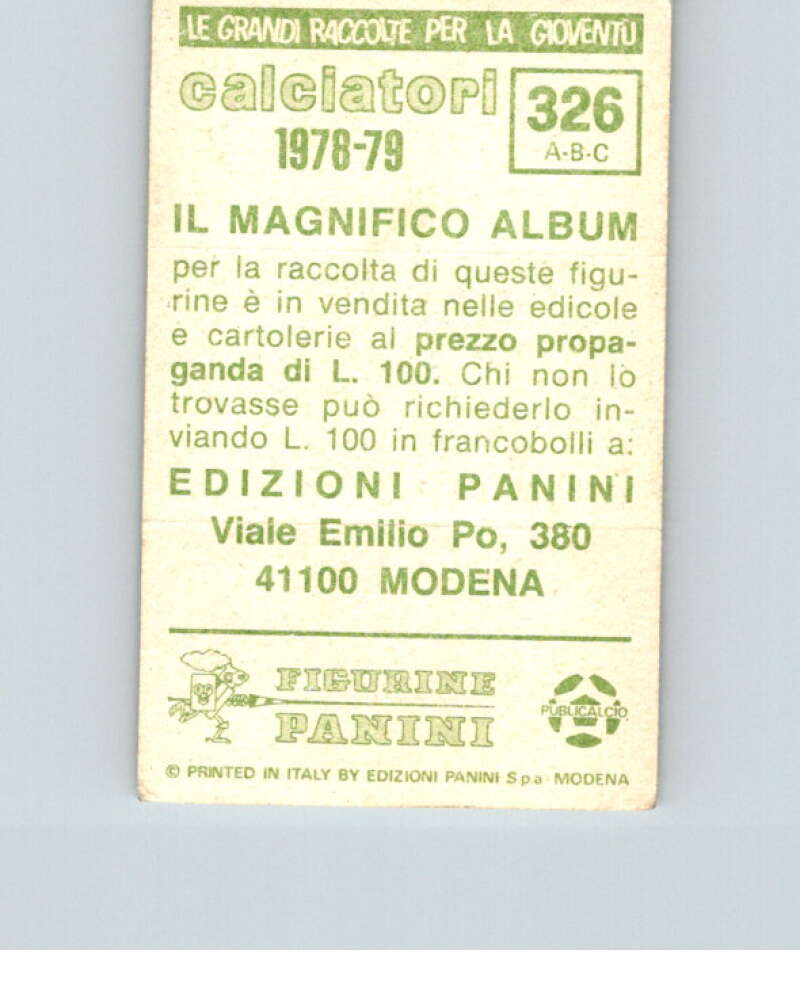 1978-79 Panini Calciatori Soccer #326 Nanni, Iachini, De Biasi V28346