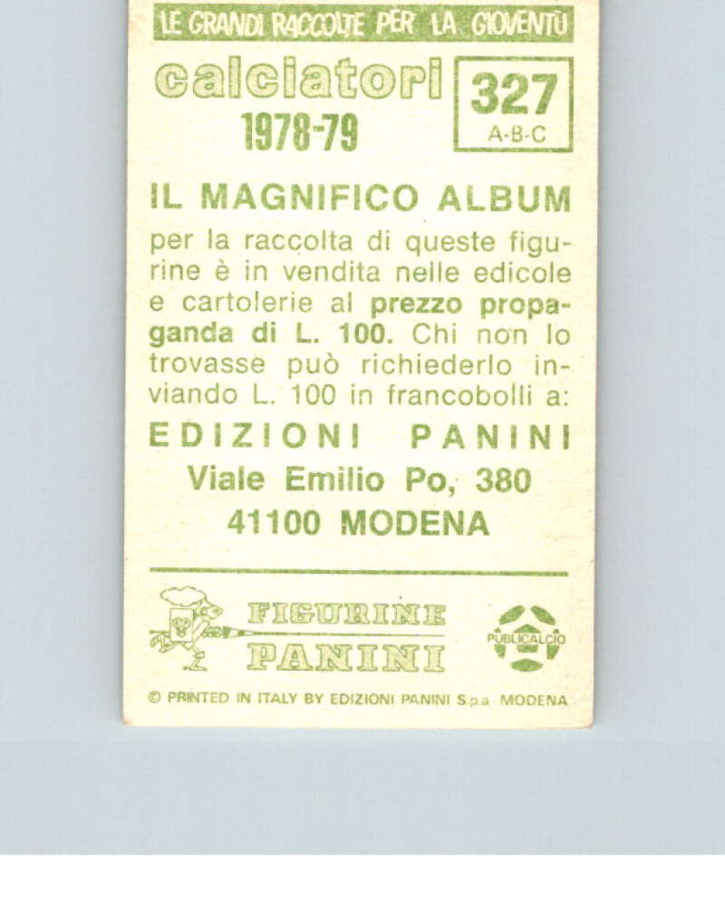 1978-79 Panini Calciatori Soccer #327 Mutti, Grop, Bertoni V28347