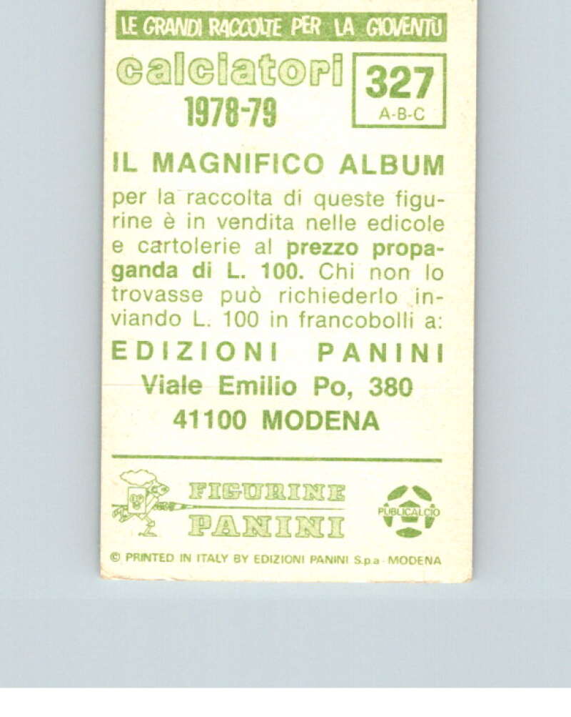 1978-79 Panini Calciatori Soccer #327 Mutti, Grop, Bertoni V28348