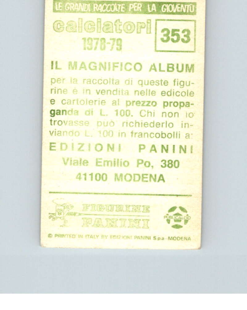 1978-79 Panini Calciatori Soccer #353 Foggia V28364