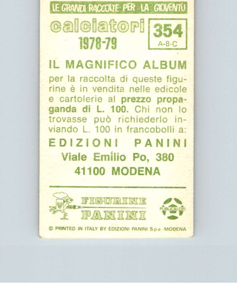 1978-79 Panini Calciatori Soccer #354 Pellizzaro, De Giovanni, Colla V28365