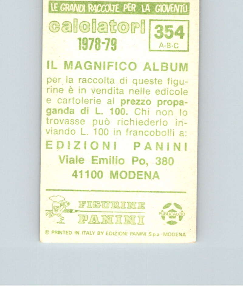 1978-79 Panini Calciatori Soccer #354 Pellizzaro, De Giovanni, Colla V28366