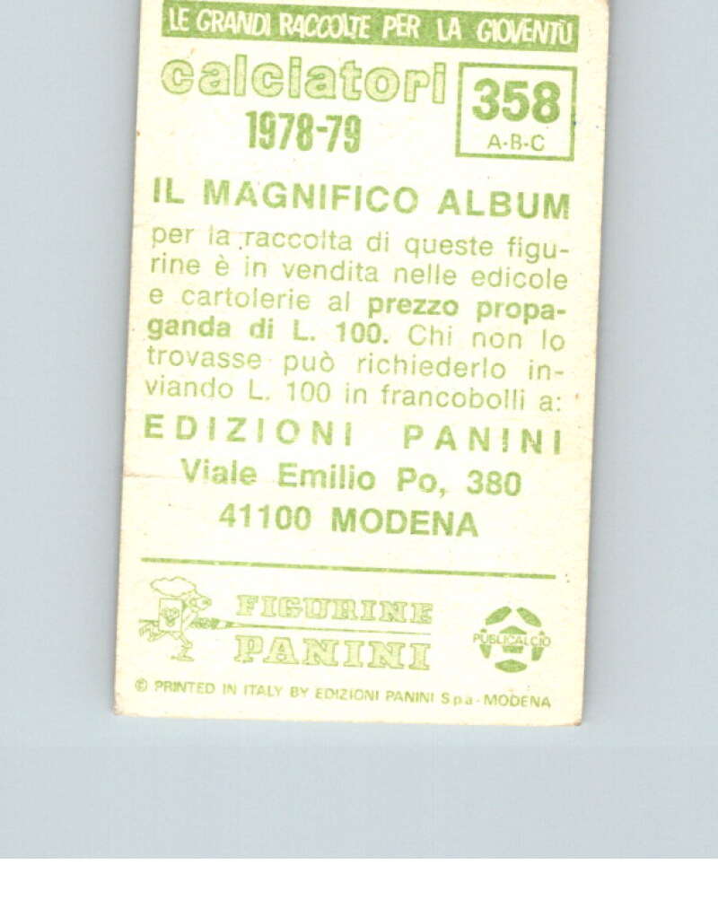 1978-79 Panini Calciatori Soccer #358 Sasso, Lorenzzetti, Apuzzo V28367