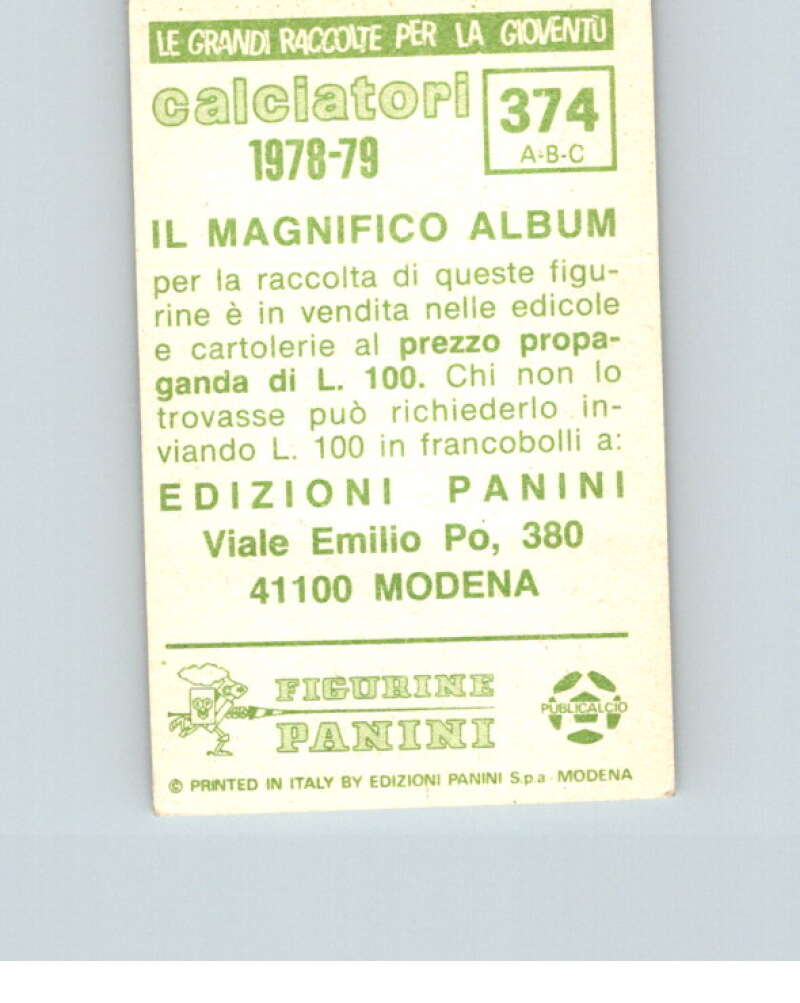 1978-79 Panini Calciatori Soccer #374 Nardin, Lo Russo, La Palma V28377