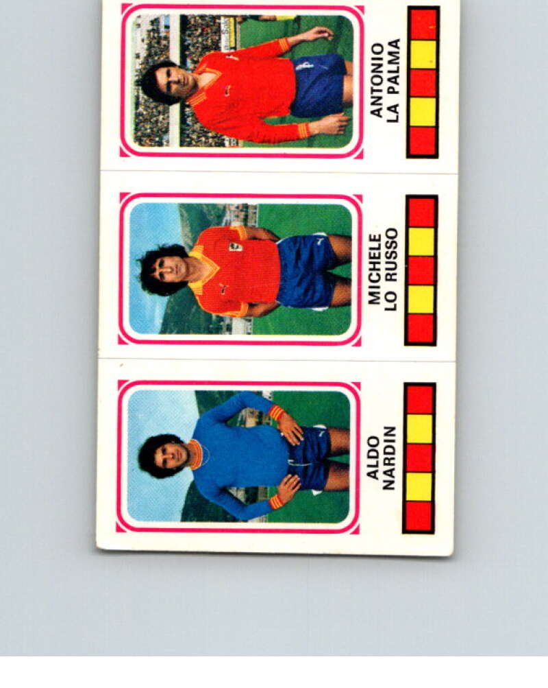 1978-79 Panini Calciatori Soccer #374 Nardin, Lo Russo, La Palma V28378