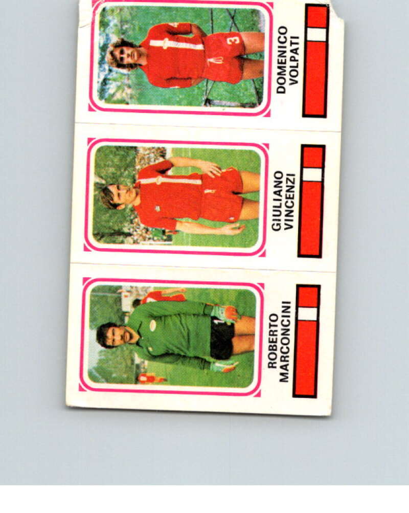 1978-79 Panini Calciatori Soccer #384 Marconcini, Vincenzi, Volpati V28382