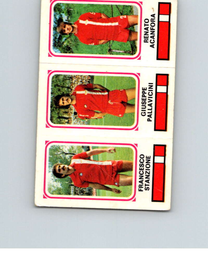 1978-79 Panini Calciatori Soccer #385 Stanzione, Pallavicini, Acanfora V28384
