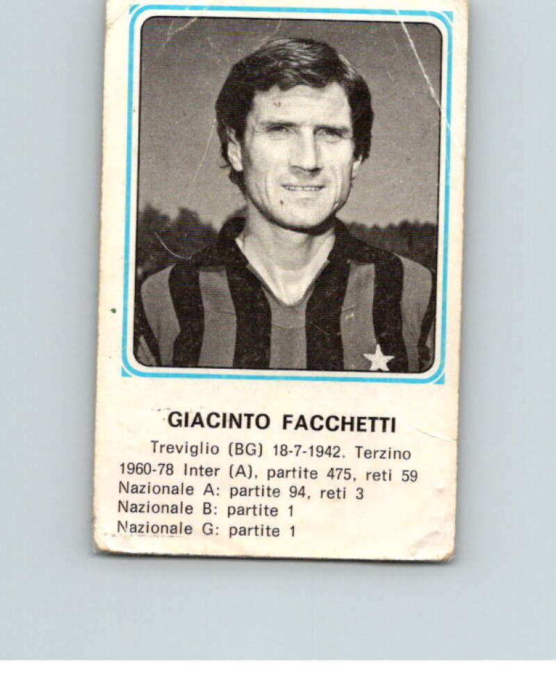 1978-79 Panini Calciatori Soccer #389 Giacinto Facchetti V28386