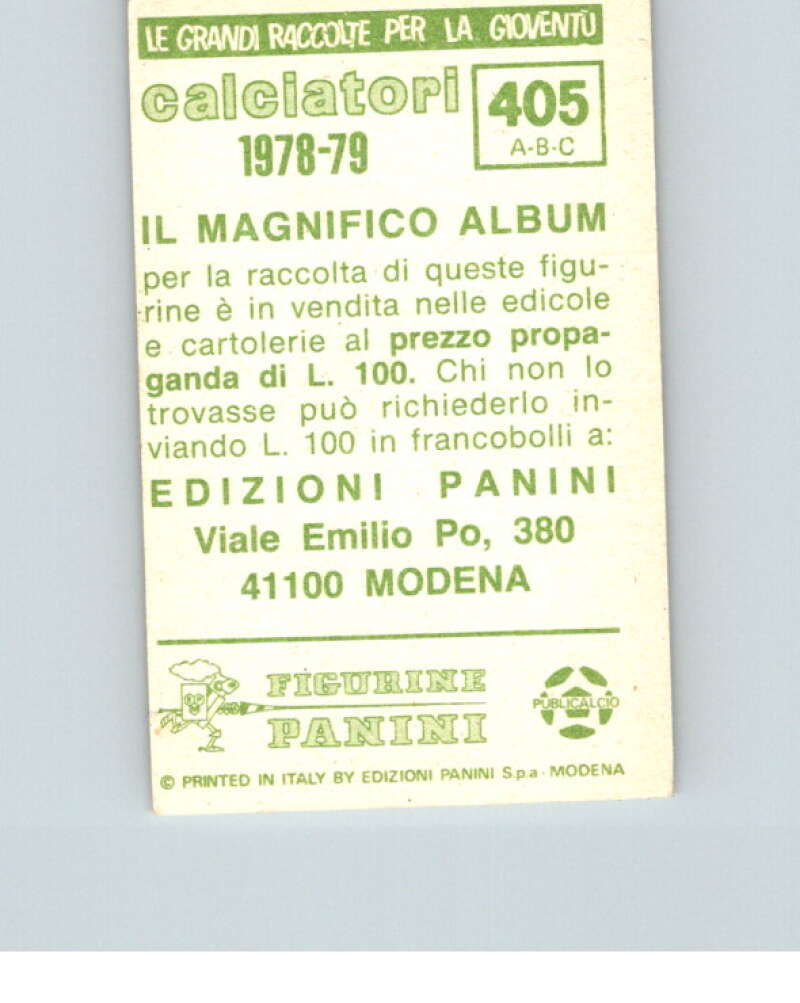 1978-79 Panini Calciatori Soccer #405 Arcoleo, Di Cicco, Brignani V28392