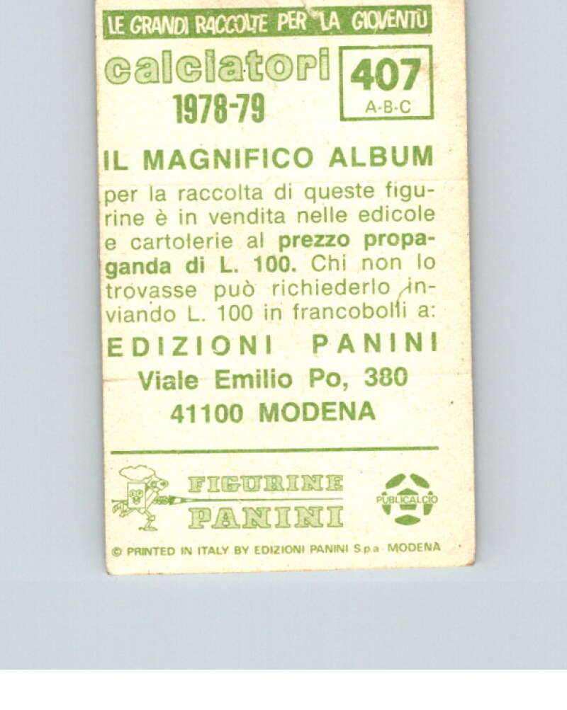 1978-79 Panini Calciatori Soccer #407 Chimenti, Montenegro, Trapani V28393
