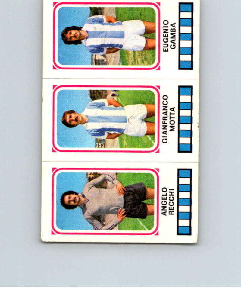 1978-79 Panini Calciatori Soccer #414 Recchi, Motta, Gamba V28396