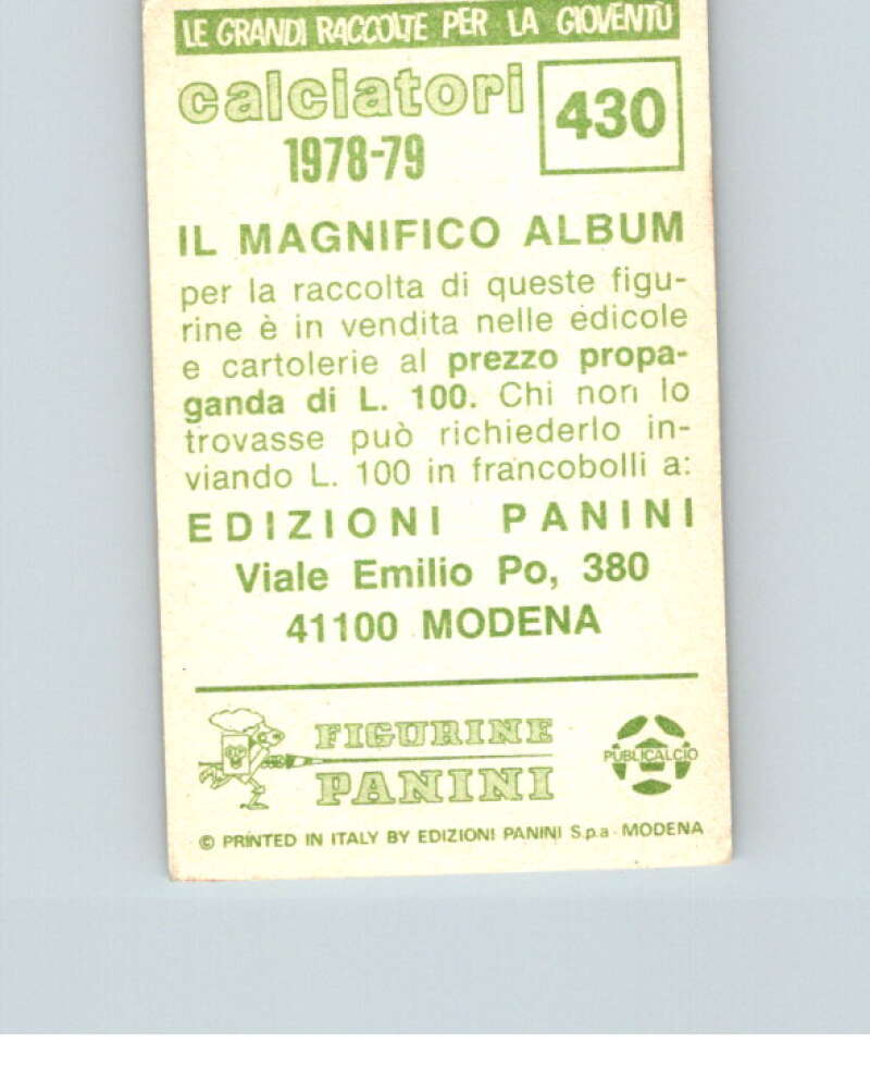 1978-79 Panini Calciatori Soccer #430 Giuseppe Longoni V28408