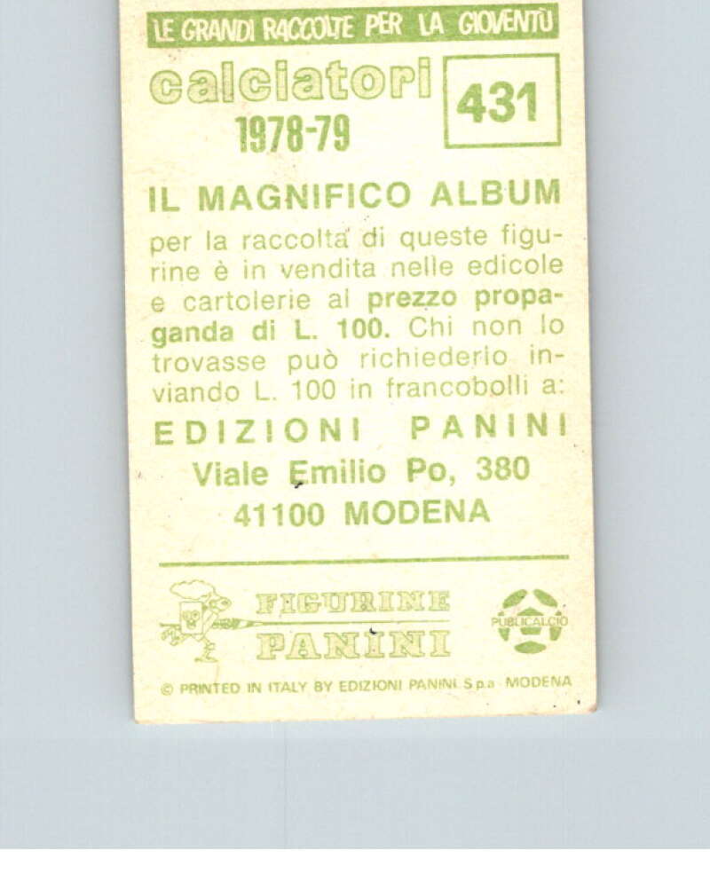 1978-79 Panini Calciatori Soccer #431 Mario Martiradonna V28409