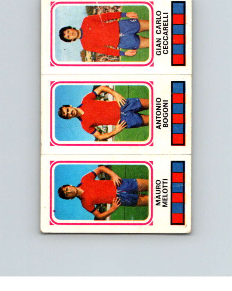1978-79 Panini Calciatori Soccer #445 Melotti, Bogoni, Ceccarelli V28413