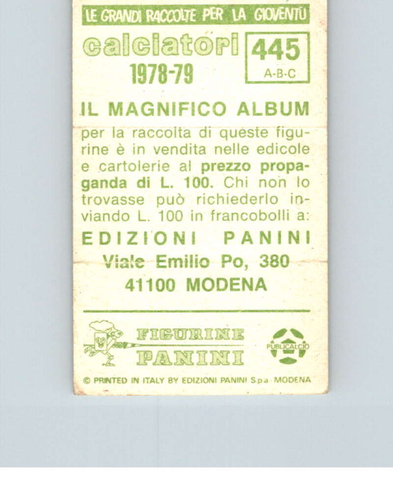 1978-79 Panini Calciatori Soccer #445 Melotti, Bogoni, Ceccarelli V28413