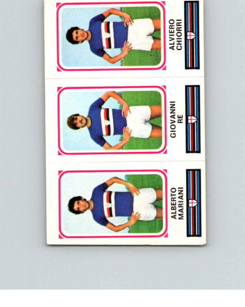 1978-79 Panini Calciatori Soccer #458 Mariani, Re, Chiorri V28421