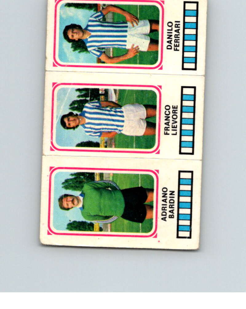 1978-79 Panini Calciatori Soccer #464 Bardin, Lievore, Ferrari V28427