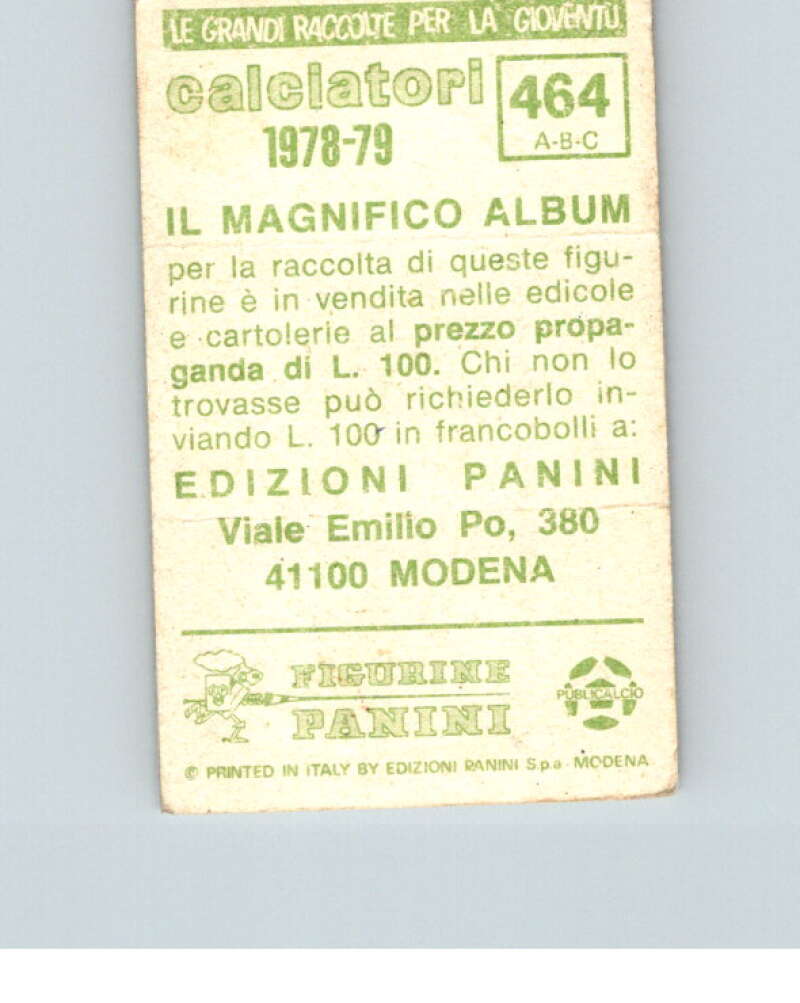 1978-79 Panini Calciatori Soccer #464 Bardin, Lievore, Ferrari V28427