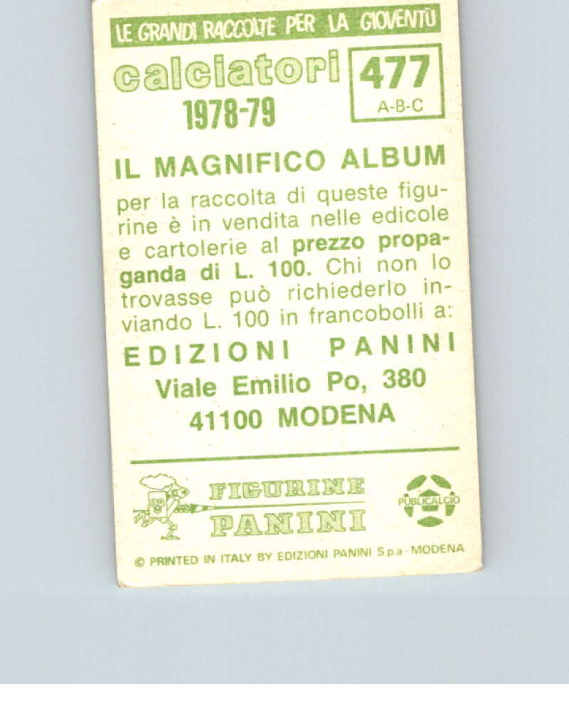 1978-79 Panini Calciatori Soccer #477 Gori, Mariani, Degli Schiavi V28434
