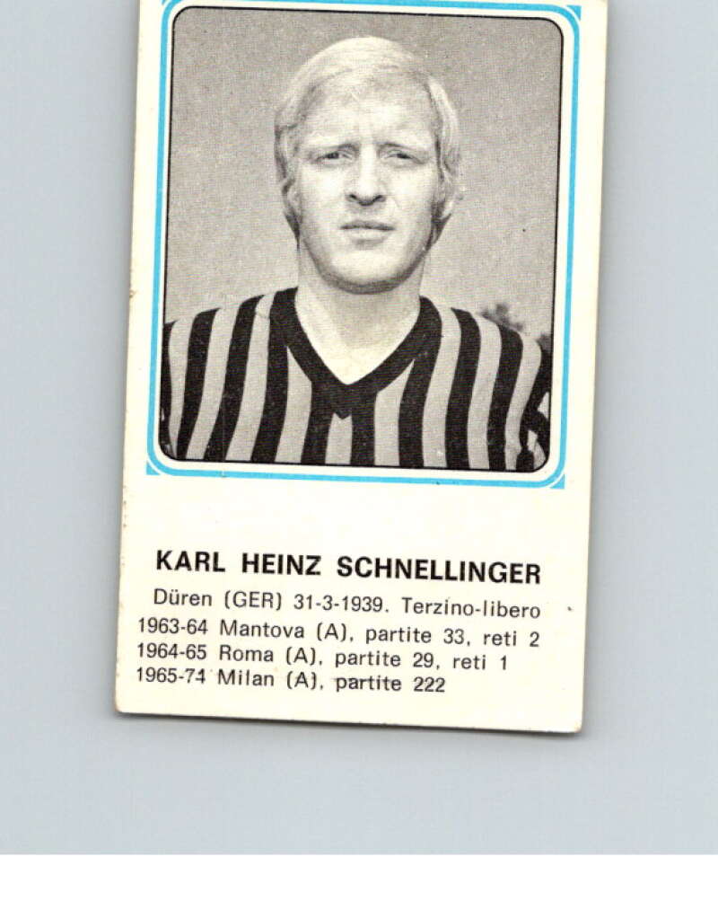 1978-79 Panini Calciatori Soccer #481 Karl Heinz Schnellinger V28437